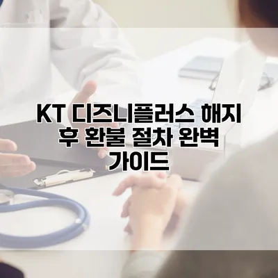 KT 디즈니플러스 해지 후 환불 절차 완벽 가이드